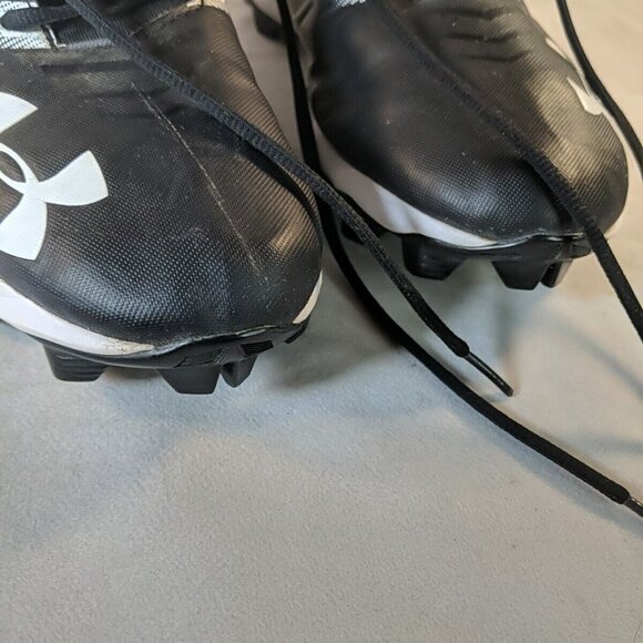 Under Armour Men 12 Renegade RM Football Cleats Shoes Black White 3000173-002 UA - Picture 11 of 13